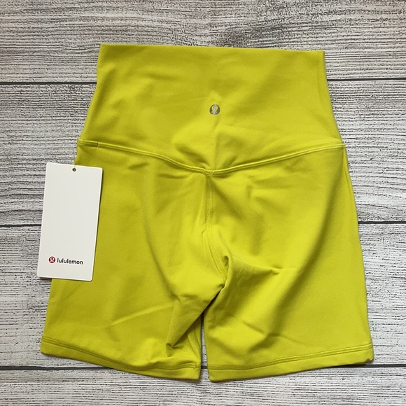 lululemon athletica Pants - NWT Lululemon Align Bike Short 6" YELLOW Serp 4
